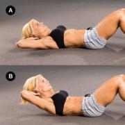 Program de exerciții pentru antrenarea mușchilor abdominali